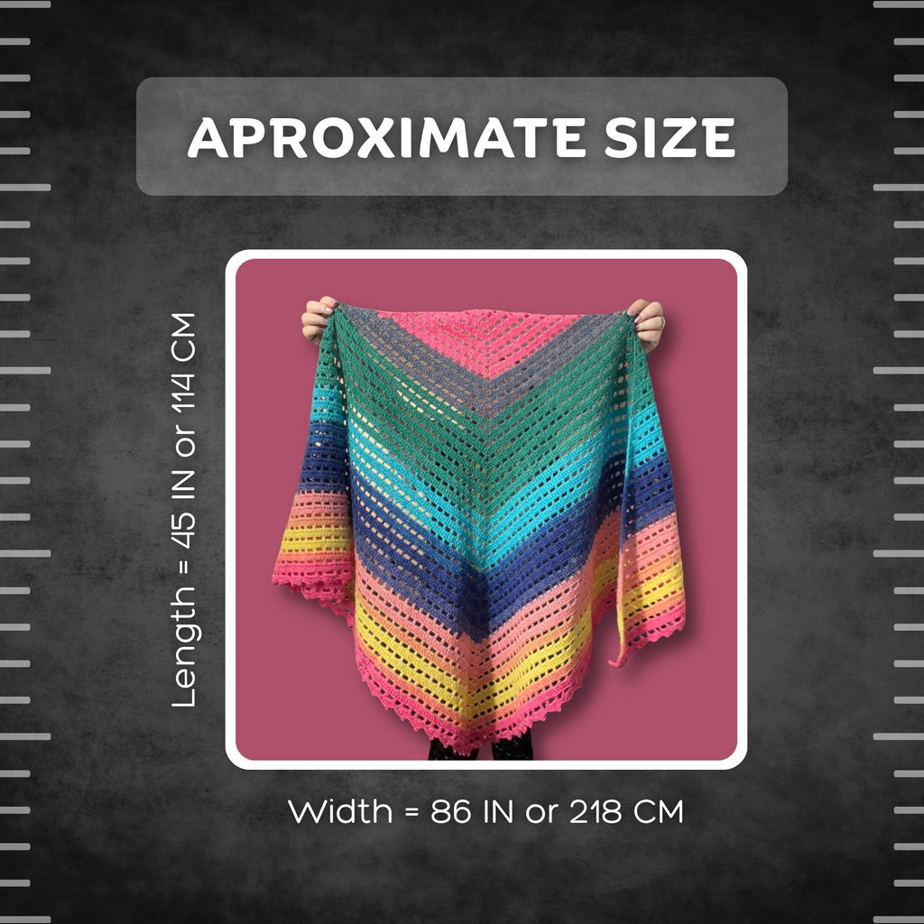 Colorful Soft Summer Shawl