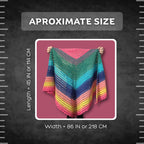 Colorful Soft Summer Shawl