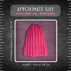 L/XL Adult Hot Pink Beanie