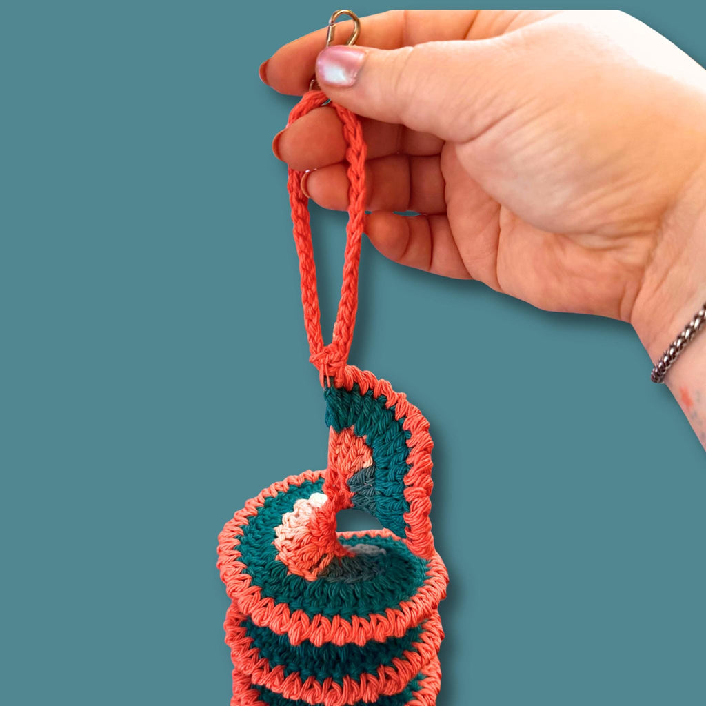 Turquoise Coral Garden Wind Spinner