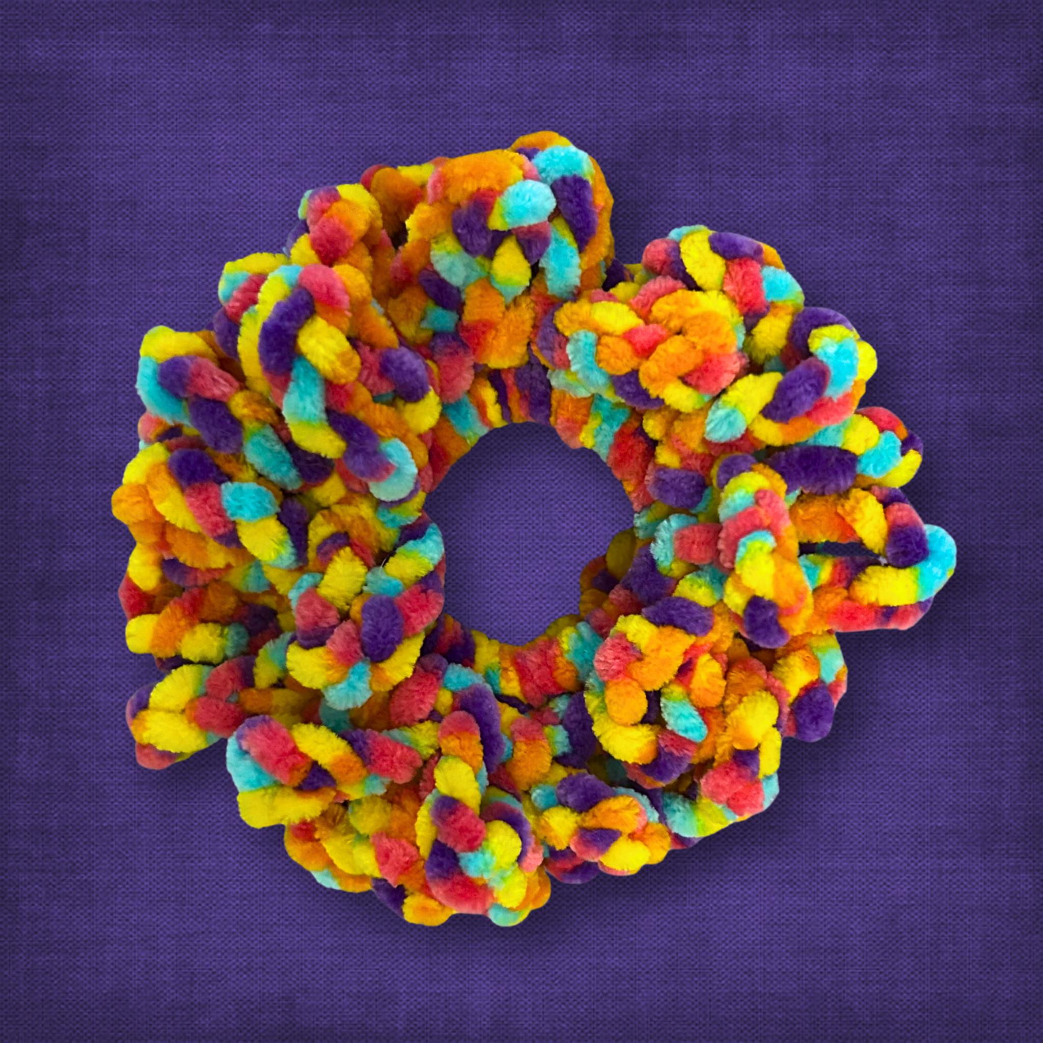 Bright Confetti Velvet Scrunchie