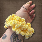 Sunshine Yellow Velvet Scrunchie