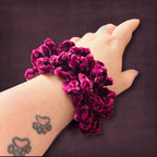 Grape Purple Velvet Scrunchie