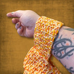 Orange Japanese Knot Bag