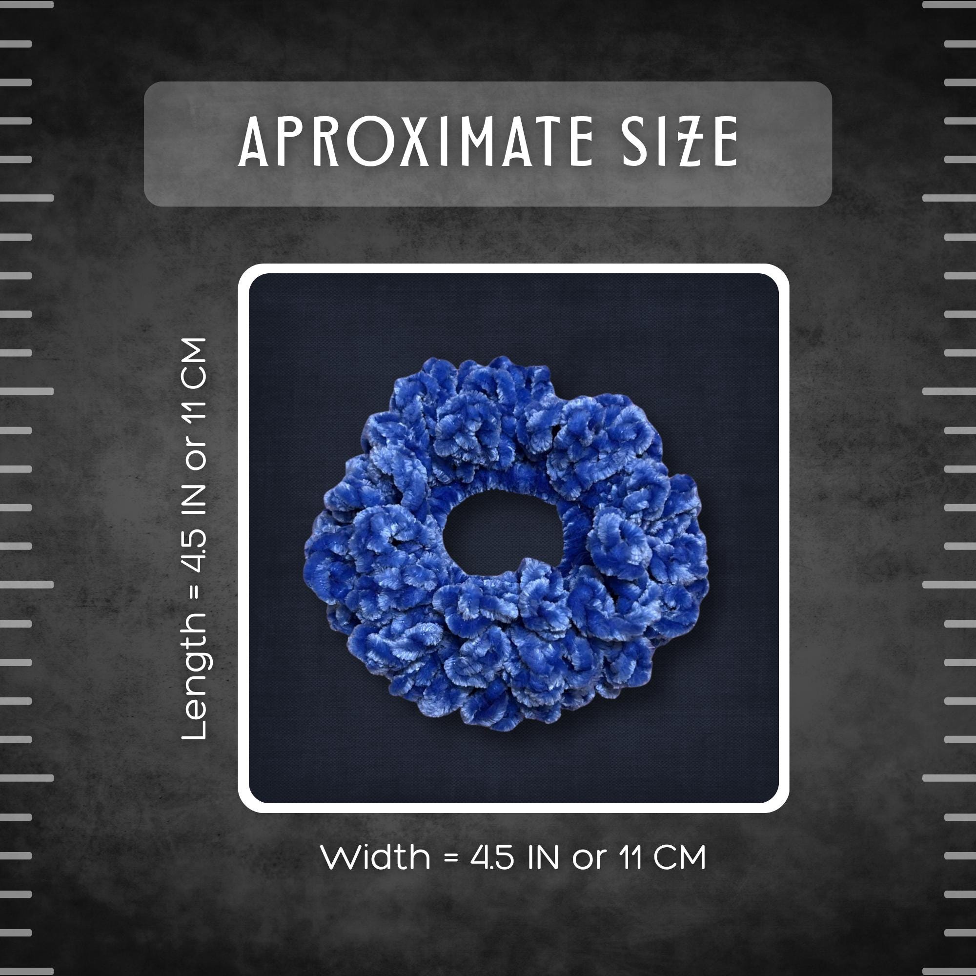 Blue Velvet Scrunchie