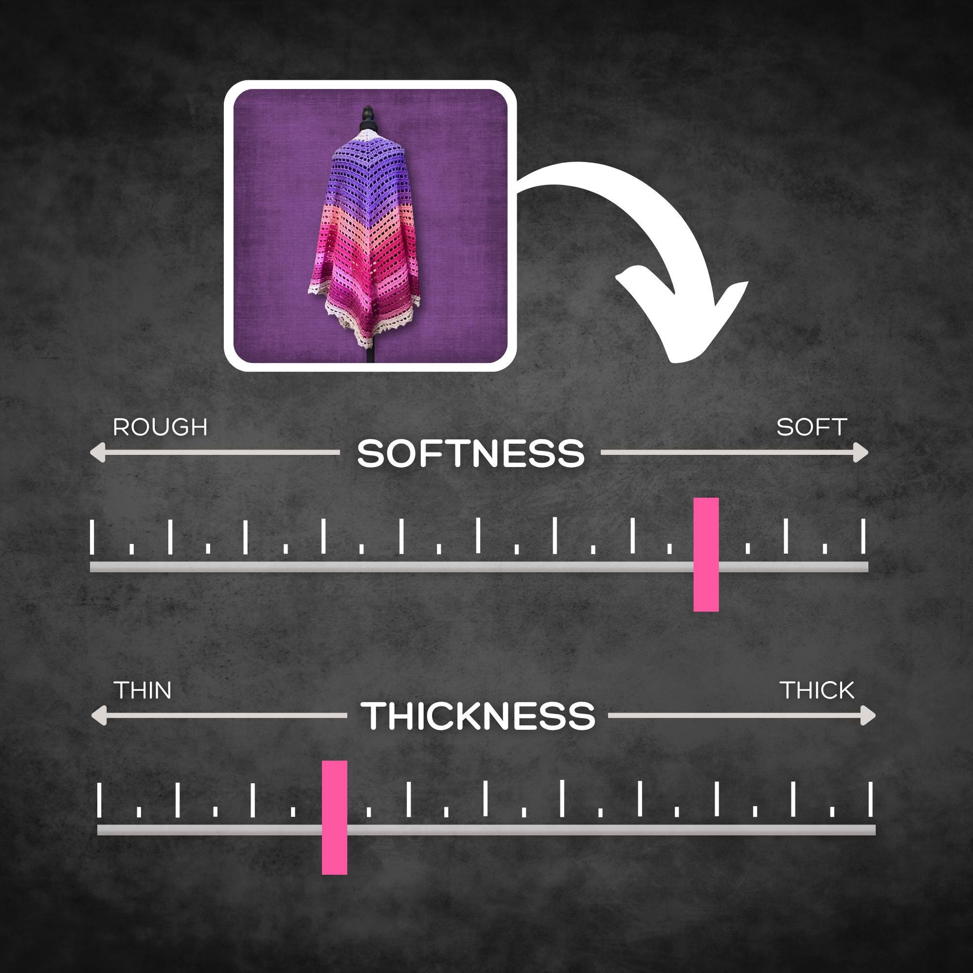 Blushing Pink and Purple Shawl