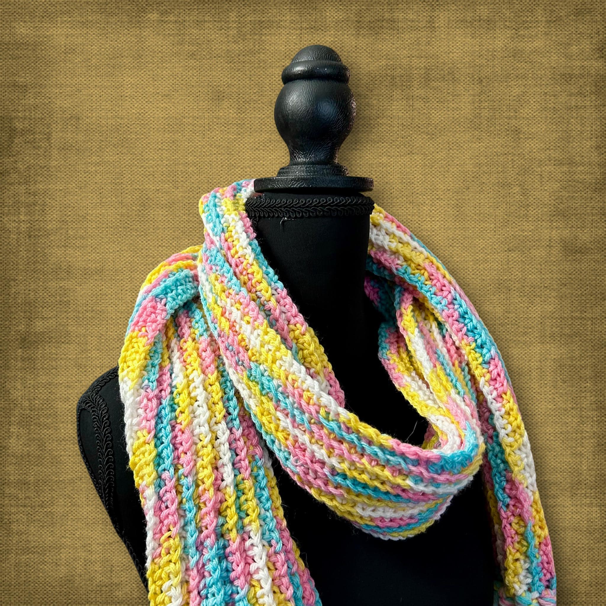 Ribbed Fringe Scarf