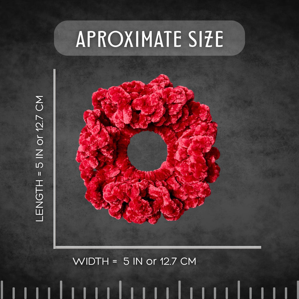 Red Velvet Hair Scrunchie