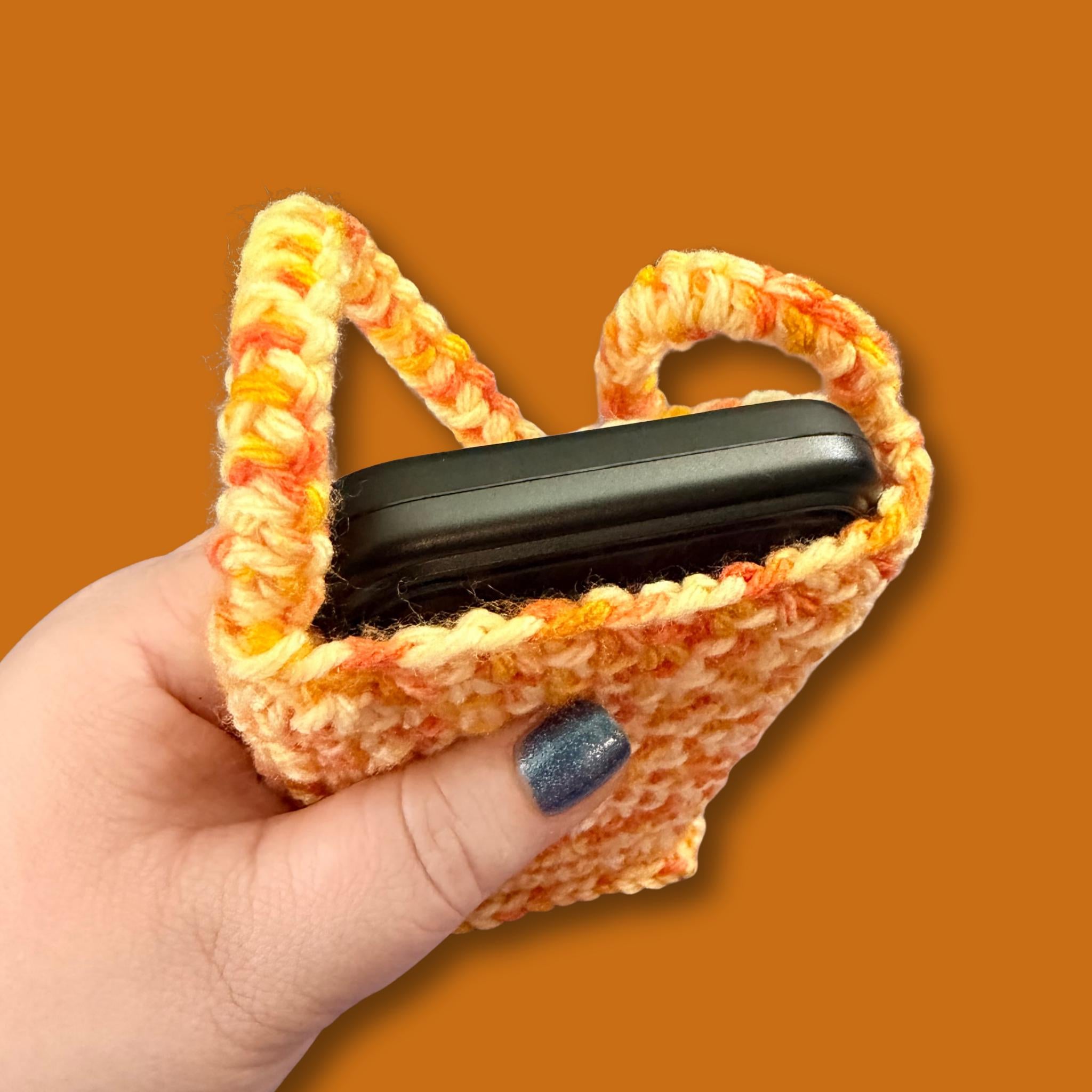 Orange Crossbody Phone Bag